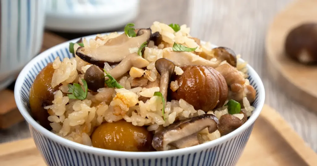 chestnut mushroom recipes rice