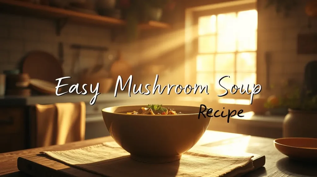 easy mushroom soup recipe