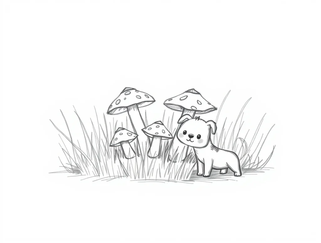 mushrooms coloring pages