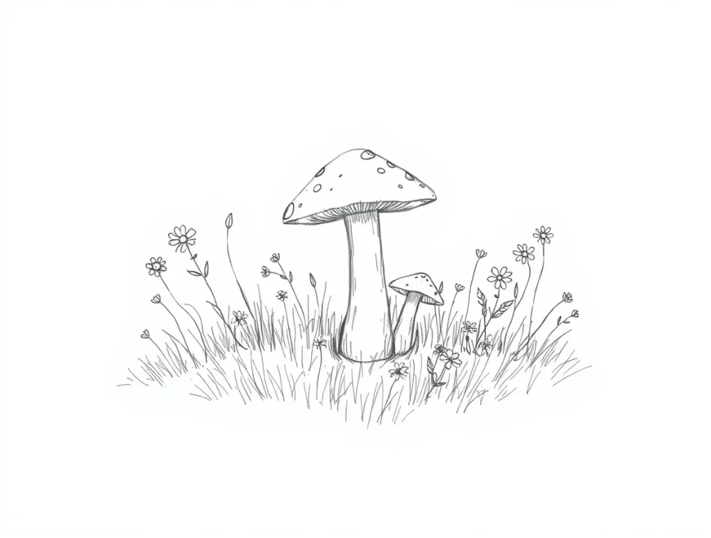 mushrooms coloring pages