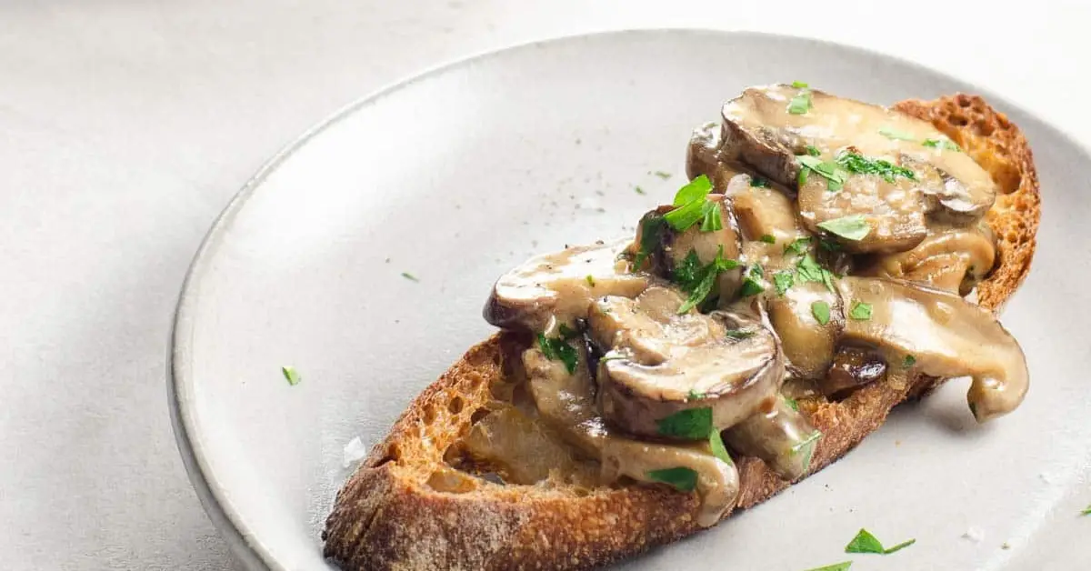 creamy mushroom bruschetta recipe