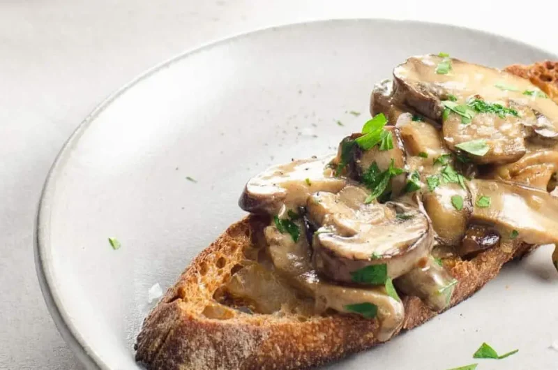 Creamy Mushroom Bruschetta