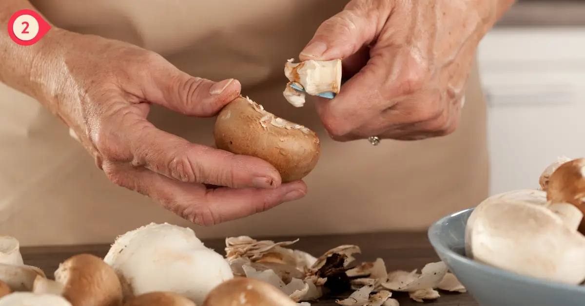 mushroom corn recipe step 2