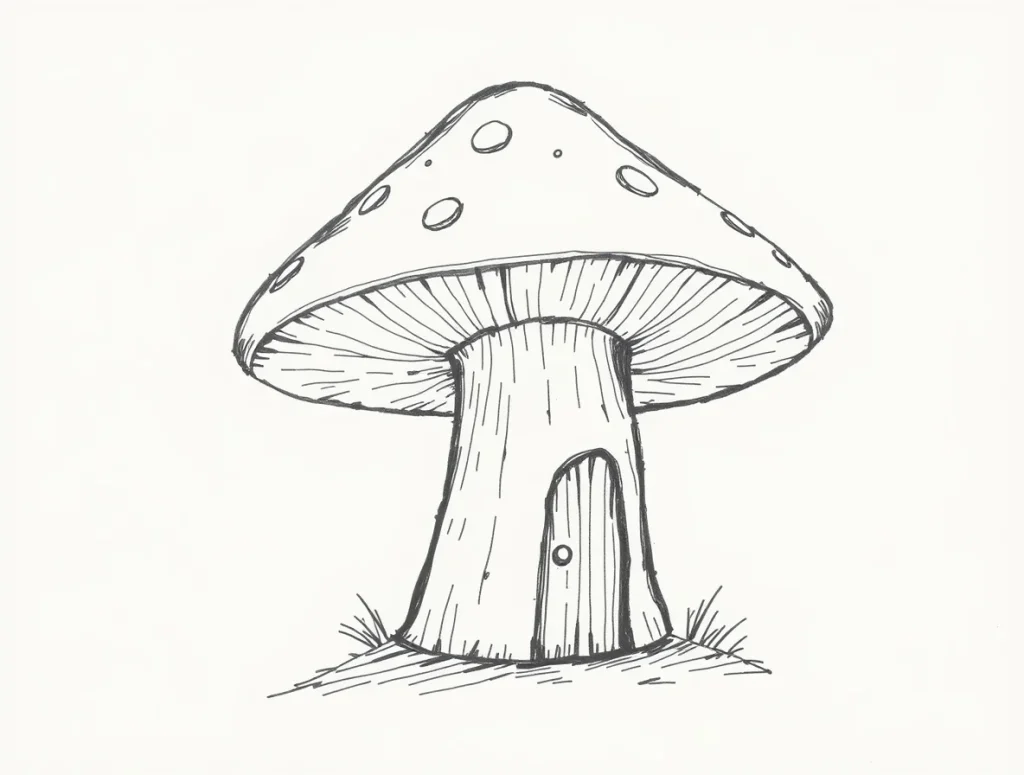 mushrooms coloring pages