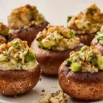 crab stuffed mushrooms featured image