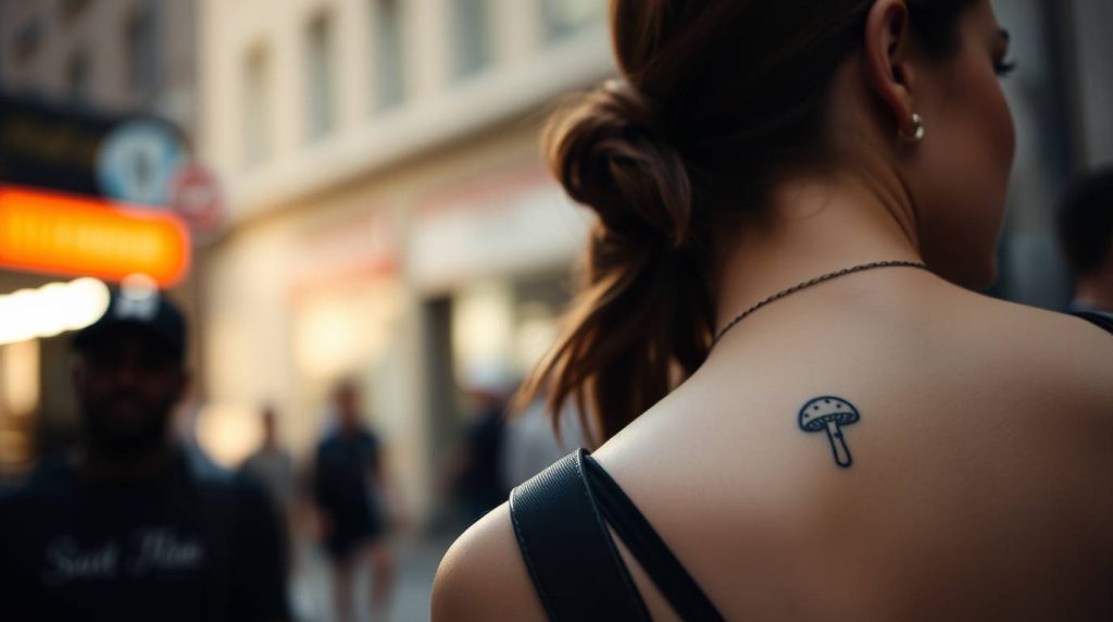 mushroom tattoo
