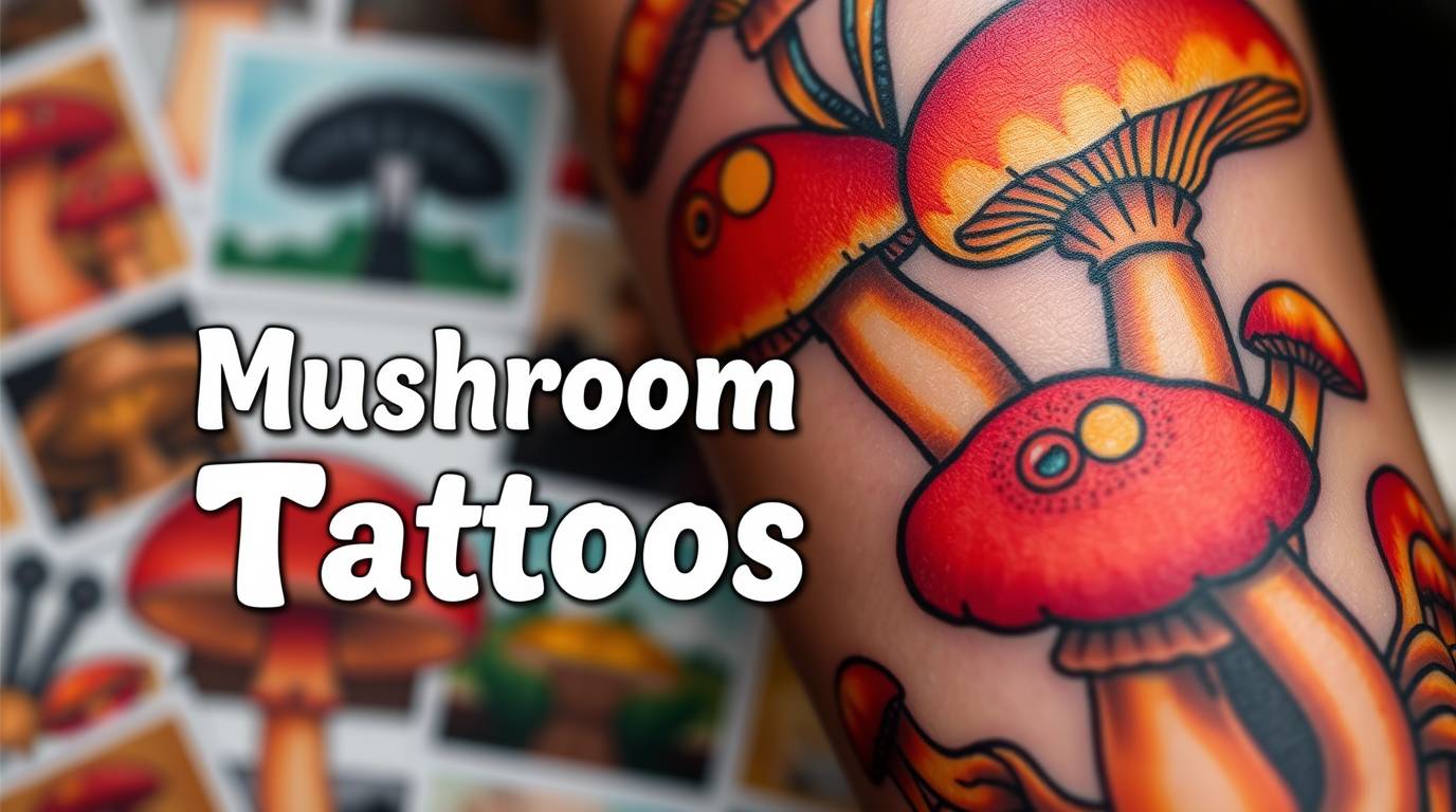 mushroom tattoos